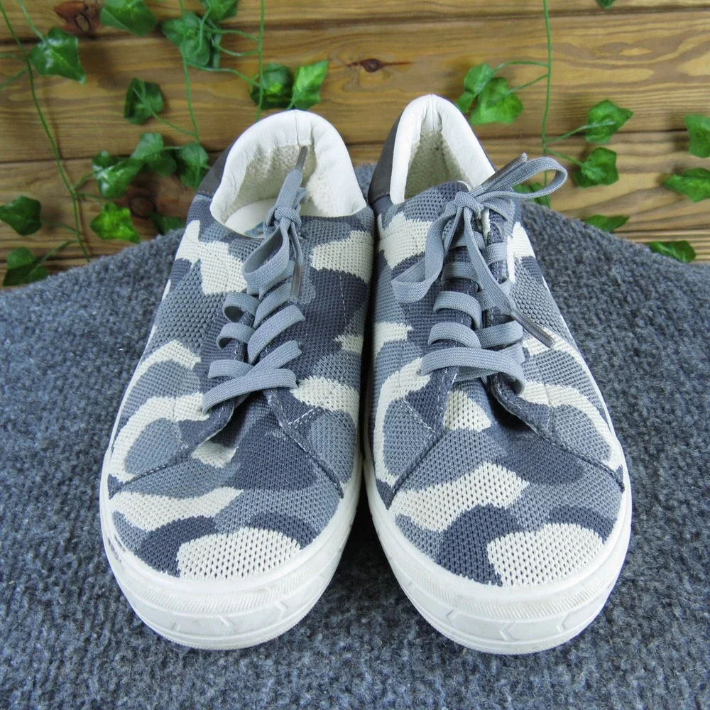 Vintage Havana Fly Women's Gray Camo Knit Sneakers Size 6.5‎ Casual Comfort